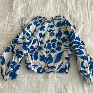 Zara open sleeved top